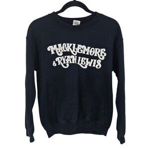 Macklemore and Ryan Lewis black womens size small concert pullover sweatshirt